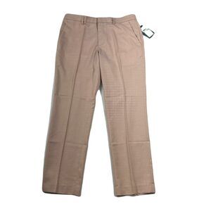Perry Ellis Slim-Fit Dress Pants Mens 34x30 Salmon Pink Modern Fit Stretch‎ NEW